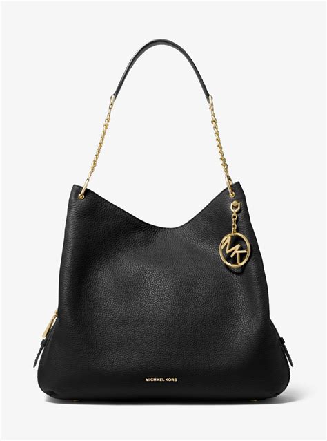 michael kors lillie chain tote bag|Lillie Large Pebbled Leather Shoulder Bag .